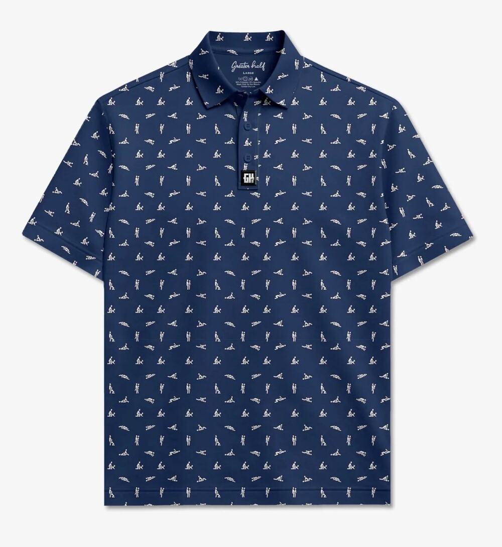 Greater Half Men's Sex Ed Polo Shirt, Size XL